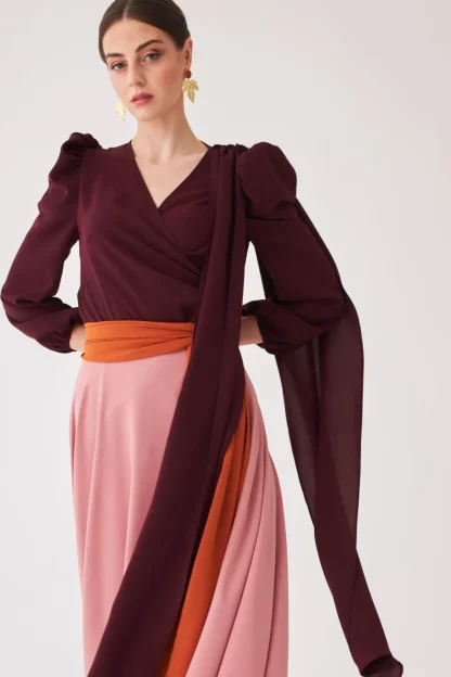 Coosy MARIA BARAZA X COOSY | Tops*BLUSA LAURA MB BURDEOS