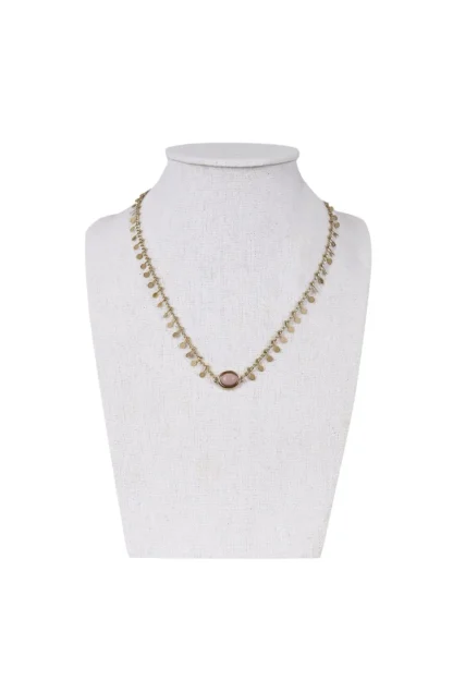 Coosy Bisutería*COLLAR PIEDRASROSA