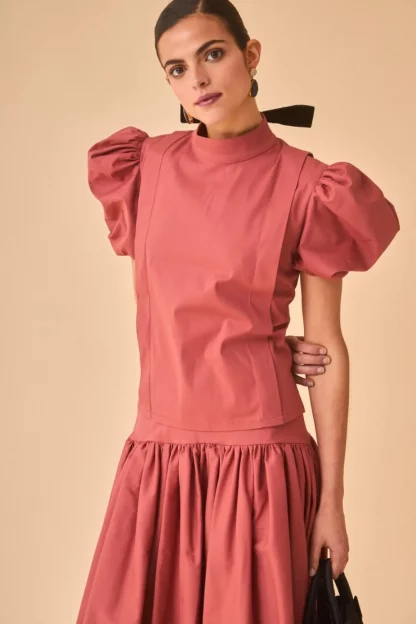 Coosy Tops | Total look*TOP FLORITA TERRACOTA
