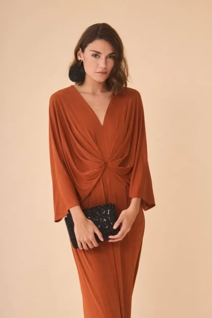 Coosy Vestidos largos*VESTIDO AGUSTITERRACOTA