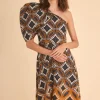 Coosy Vestidos midi*VESTIDO AIMARMULTICOLOR