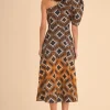 Coosy Vestidos midi*VESTIDO AIMARMULTICOLOR