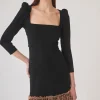 Coosy Vestidos midi*Vestido Anselmo Negro |