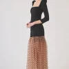 Coosy Vestidos midi*Vestido Anselmo Negro |
