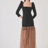 Coosy Vestidos midi*Vestido Anselmo Negro |