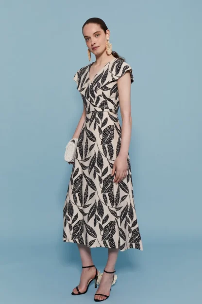 Coosy Vestidos midi*VESTIDO ATENEA ESTAMPADO
