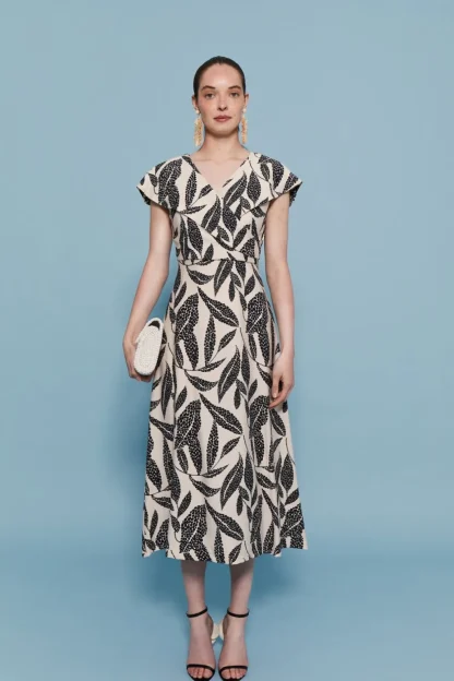 Coosy Vestidos midi*VESTIDO ATENEA ESTAMPADO