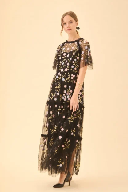 Coosy Vestidos largos*VESTIDO BARÚNEGRO