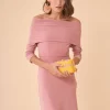 Coosy Vestidos midi*VESTIDO BERTTAROSA