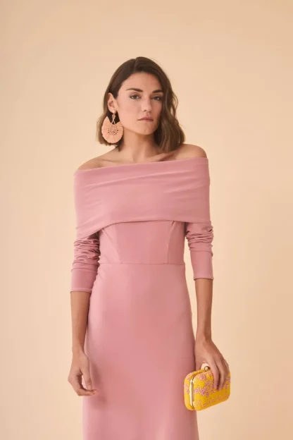 Coosy Vestidos midi*VESTIDO BERTTAROSA