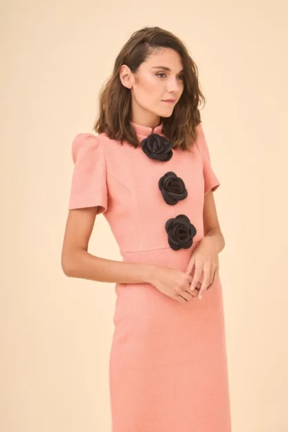 Coosy Vestidos midi*VESTIDO CARMENCITA ROSA