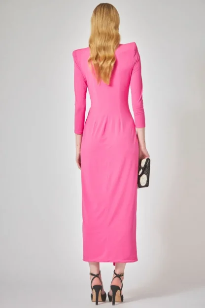 Coosy Vestidos midi*VESTIDO CAROL FUCSIA