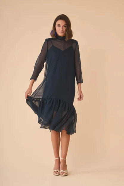 Coosy Vestidos midi*VESTIDO CLEOTEMARINO