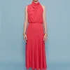 Coosy Vestidos midi*VESTIDO CRISTINA CORAL