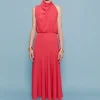 Coosy Vestidos midi*VESTIDO CRISTINA CORAL