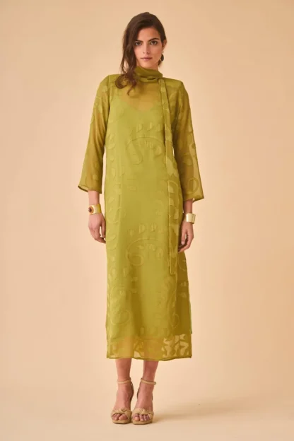 Coosy Vestidos midi*Vestido Dhalia Oliva |