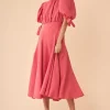 Coosy Vestidos midi*VESTIDO ELENAROSA
