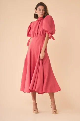Coosy Vestidos midi*VESTIDO ELENAROSA