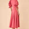 Coosy Vestidos midi*VESTIDO ELENAROSA