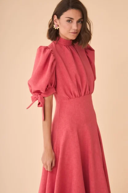 Coosy Vestidos midi*VESTIDO ELENAROSA