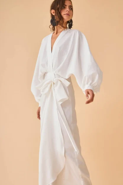 Coosy Vestidos largos*VESTIDO ELIABLANCO