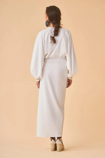 Coosy Vestidos largos*VESTIDO ELIABLANCO