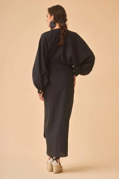 Coosy Vestidos midi*VESTIDO ELIANEGRO