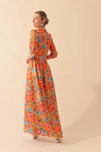 Coosy Vestidos largos*VESTIDO FARFALLENARANJA