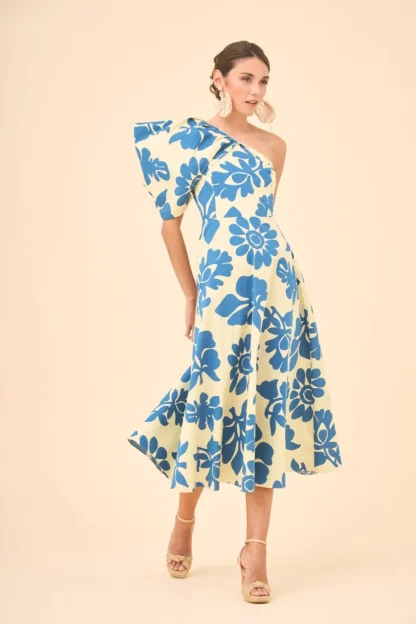 Coosy Vestidos midi*VESTIDO LEOMAESTAMPADO