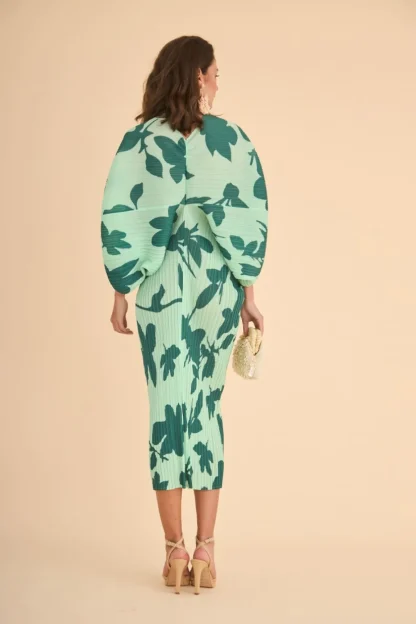 Coosy Vestidos midi*VESTIDO LEOVERDE