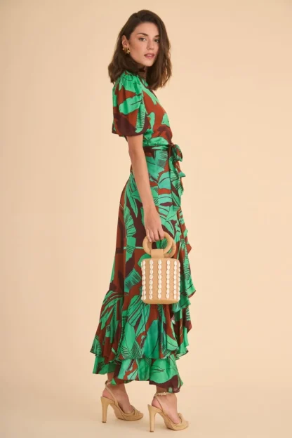 Coosy Vestidos midi*VESTIDO PLACISFLORES MULTI