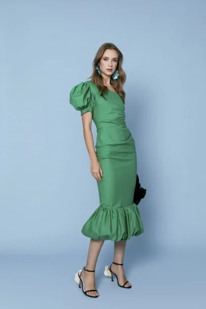 Coosy Vestidos midi*VESTIDO SIMONETTAVERDE