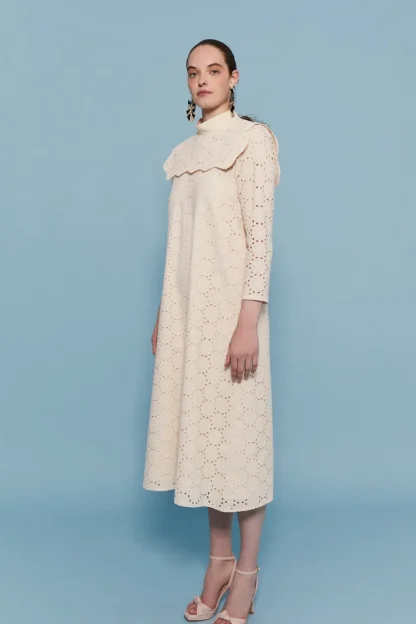 Coosy I DO | Vestidos midi*VESTIDO TROQUELBEIGE